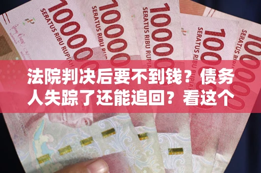 武汉法院判决后要不到钱？债务人失踪了还能追回？看这个方法！