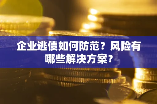 武汉企业逃债如何防范？风险有哪些解决方案？