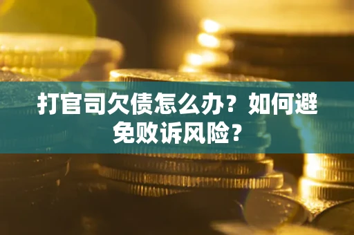武汉打官司欠债怎么办？如何避免败诉风险？
