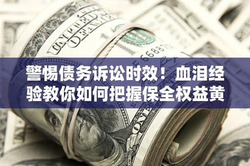 武汉警惕债务诉讼时效！血泪经验教你如何把握保全权益黄金期