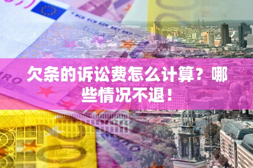 武汉欠条的诉讼费怎么计算？哪些情况不退！