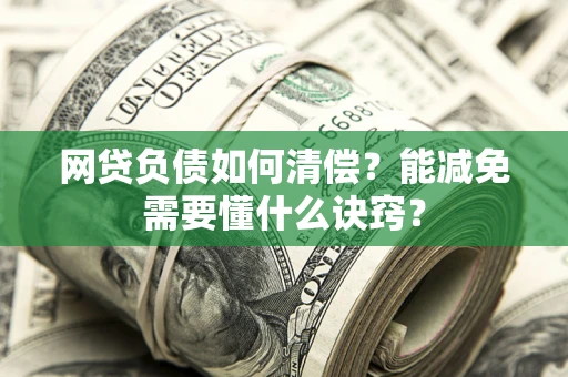 武汉网贷负债如何清偿？能减免需要懂什么诀窍？