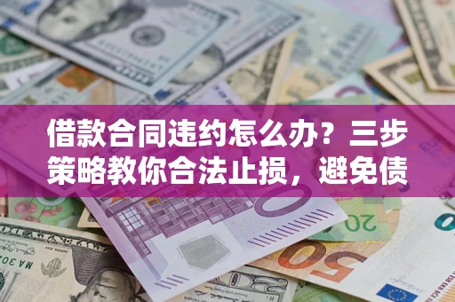 武汉借款合同违约怎么办？三步策略教你合法止损，避免债务危机升级