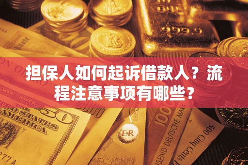 武汉担保人如何起诉借款人？流程注意事项有哪些？